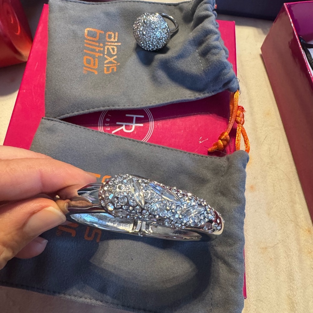 Alexis Bittar Silver and Crystal Jewelry Set